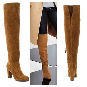 NEW Franco Sarto Hilaria Suede Over The Knee Boot